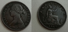 1farthing 1861 victoria gebraucht kaufen  Deutschland