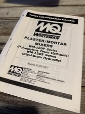 Usado, MULTIQUIP whiteman WM-120-S/P Misturador de Argamassa proprietário Operador Peças Manual Livraria comprar usado  Enviando para Brazil