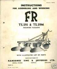 Ransomes plough ts59j for sale  CALLINGTON