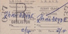 Lms railway ticket for sale Lms railway ticket for sale  WATFORD