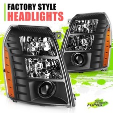 Farol projetor estilo original preto/âmbar para Cadillac Escalade ESV EXT 07-14 comprar usado  Enviando para Brazil