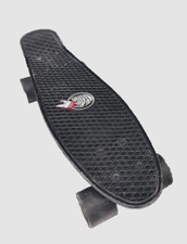 22" Mini Cruiser Penny Style Skate Deck Preto Rodas Brancas Onda Longa comprar usado  Enviando para Brazil