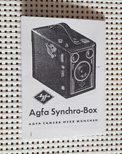 Gebrauchanleitung agfa synchro gebraucht kaufen  Regensburg