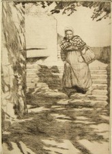 Original drypoint etching for sale  UK