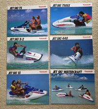 1991 KAWASAKI Jet Ski Watercraft Dealer Brochura Lote De 6 TS X-2 SS 750SX 440 comprar usado  Enviando para Brazil