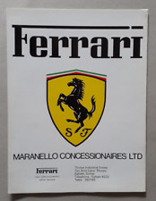 Ferrari range brochure for sale  BOURNE