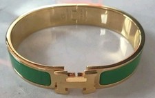 Hermes green logo d'occasion  Expédié en Belgium