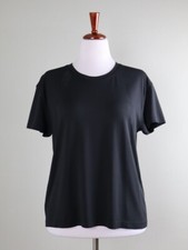 Camiseta atlética feminina LULULEMON Athletica preta sólida perfurada tamanho 12 comprar usado  Enviando para Brazil