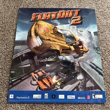 Pôster de exibição de loja de plástico FlatOut 2 30” X 36”!, usado comprar usado  Enviando para Brazil