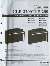Folhas de diagrama de circuito geral originais para piano digital Yamaha CLP-270/CLP-280. comprar usado  Enviando para Brazil