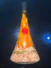 Óleo infundido de pimenta e legumes vinagre decoração cozinha garrafa de vidro 11” de altura, usado comprar usado  Enviando para Brazil