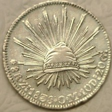 1838 mexican reales for sale  Northampton