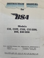 Bsa c15 motorbike for sale  ABINGDON