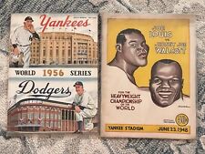 Usado, Revistas Yankee Stadium Heavyweight Championship Serie Mundial 1948 y 1956 segunda mano  Embacar hacia Argentina