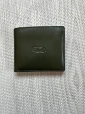 Carteira bifold verde escura masculina Diesel 5 bolsos para cartões logotipo D luxo compacto casual comprar usado  Enviando para Brazil