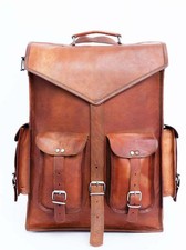 Nova Bolsa Mensageiro Masculina Vintage Couro Genuíno Laptop Mochila Mochila Satchel comprar usado  Enviando para Brazil