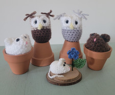 Handmade crochet owl for sale  HUNTINGDON