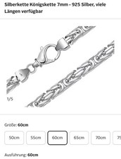 Königskette seitig diamantier gebraucht kaufen  Ginsheim-Gustavsburg