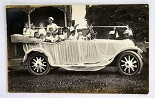 Usado, Cartão postal foto antiga real RPPC enfermeiras cegonha bebê desfile carro mulher crianças comprar usado  Enviando para Brazil
