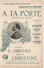 Partition 1907 dickson d'occasion  Chaumont