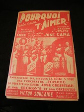"Partitura Pourquoi T Like! José Cana " comprar usado  Enviando para Brazil