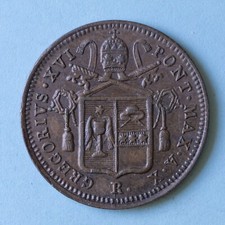 Gregorio xvi baiocco usato  Firenze