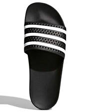 NOVO SLIDES ADIDAS ORIGINALS MASCULINO ADILETTE TREFOIL ~TAMANHO 11 #280647 PRETO comprar usado  Enviando para Brazil