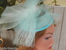 Fascinator kopfschmuck hellbla gebraucht kaufen  Brieselang