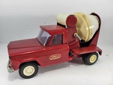 Cama basculante vintage 1960 Tonka Jeep misturador de cimento caminhão aço vermelho comprar usado  Enviando para Brazil