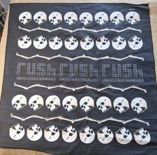 Bandana Rush Vintage 1991 Roll the Bones Tour Merch Oficial Skulls & Bones  comprar usado  Enviando para Brazil