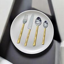 Gold cutlery set for sale  WARRINGTON