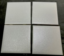 Usado, Vintage 4 peças. Telha cerâmica American Olean branca cristalina #365 4 1/4 polegadas comprar usado  Enviando para Brazil