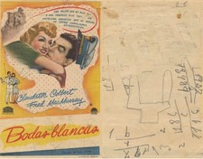  Programa PUBLICITARIO de CINE: BODAS BLANCAS. comprar usado  Enviando para Brazil