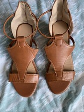 Ladies tan sandals for sale  BOLTON