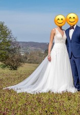 Neuwertiges brautkleid rosa gebraucht kaufen  Pfinztal