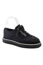 Tênis Chanel Feminino com Cadarço CC Biqueira Traseira Faux Pearl Grosgrain Preto 36 comprar usado  Enviando para Brazil