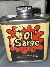 Etiqueta de papel lata de metal completa óleo para arma Ol’ Sarge Corpo de Fuzileiros Navais dos EUA, usado comprar usado  Enviando para Brazil