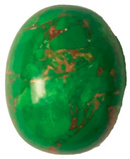 Cobre verde natural turquesa 32,15 quilates Pedra preciosa solta cabochão oval para presentes, usado comprar usado  Enviando para Brazil