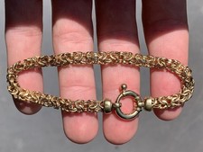 Pulseira de ouro 9 quilates sobre prata, designer italiano GV 925, usado comprar usado  Enviando para Brazil