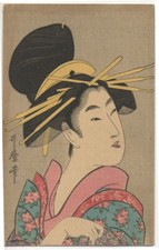 Kitagawa utamaro cartolina usato  Modena