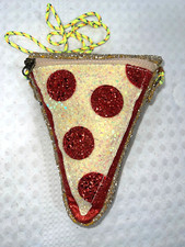 CREWCUTS por J. Bolsa tiracolo CREW brilhante fatia de pizza menina diversão comprar usado  Enviando para Brazil