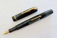 CANETA TINTEIRO AUTO-ENCHIMENTO SWAN 6260 MABIE TODD, PRETA, COM MANUTENÇÃO COMPLETA, C1937, usado comprar usado  Enviando para Brazil