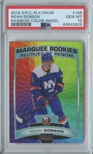2019-20 O-Pee-Chee Platinum Noah Dobson Rainbow Color Wheel #165 SP RC PSA 10 comprar usado  Enviando para Brazil