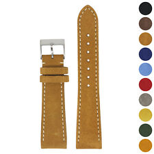 Usado, Pulseira de relógio masculina de couro camurça StrapsCo 16mm 18mm 19mm 20mm 21mm 22mm 24mm comprar usado  Enviando para Brazil