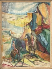 Vintage modern cubist for sale  Orange