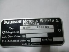 Typenschild bmw 2800 gebraucht kaufen  Goch