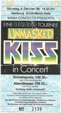 Kiss unmasked tour gebraucht kaufen  Hamburg