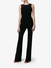 Macacão Roland Mouret preto cruzado renda acabamento crepe sem mangas tamanho Reino Unido 8/EUA 4, usado comprar usado  Enviando para Brazil