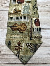 Instrumentos musicais roupa de pescoço masculina gravata por notas águia teclado violino de seda HH comprar usado  Enviando para Brazil