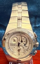 Seiko Arctura cronógrafo cinético 7L22-0AA0 relógio masculino mostrador branco aço inoxidável comprar usado Seiko Arctura cronógrafo cinético 7L22-0AA0 relógio masculino mostrador branco aço inoxidável comprar usado  Enviando para Brazil